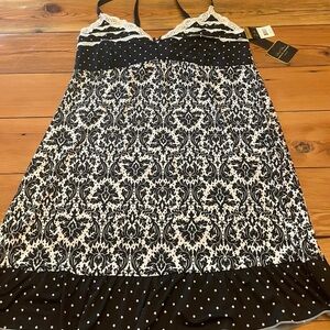 Marilyn Monroe Black and White Polka Dot slip/slip dress 2X